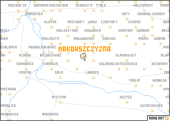 map of Makowszczyzna