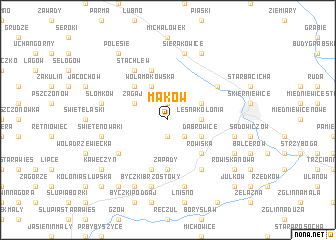 map of Maków