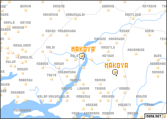 map of Makoya