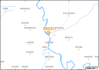 map of Makozi