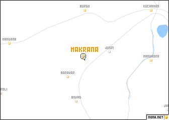 map of Makrāna