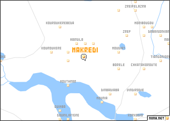 map of Makrédi