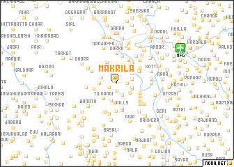 map of Makrila
