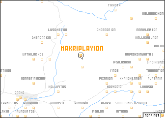 map of Makripláyion