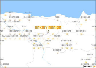 map of Makriyiánnion