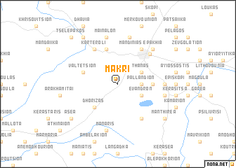 map of Mákri