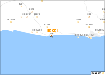 map of Mákri