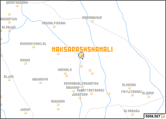 map of Maksar ash Shamālī