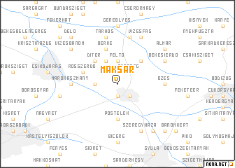 map of Maksár