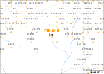 map of Maksha