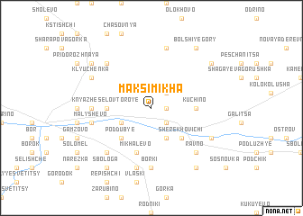 map of Maksimikha