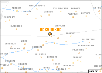 map of Maksimikha