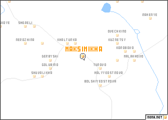 map of Maksimikha