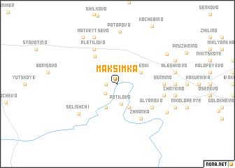 map of Maksimka