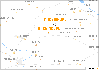 map of Maksimkovo