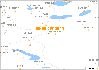 map of Maksimova Gora