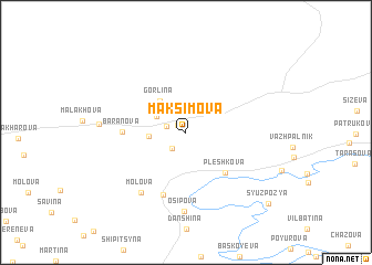 map of Maksimova