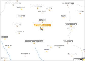 map of Maksimova