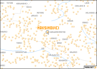 map of (( Maksimovići ))