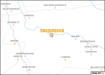 map of Maksimovka