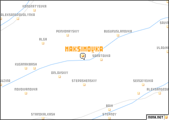 map of Maksimovka