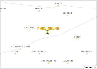 map of Maksimovka