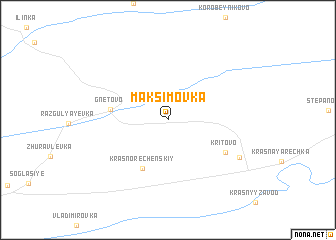 map of Maksimovka