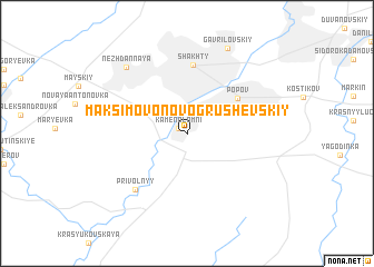 map of Maksimovo-Novogrushevskiy