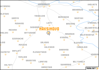 map of Maksimovo