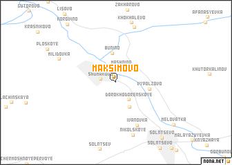 map of Maksimovo