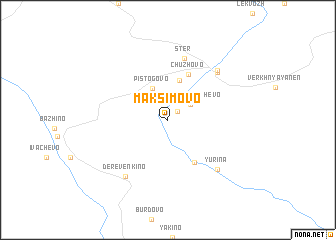 map of Maksimovo