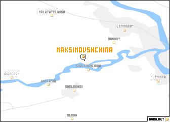 map of Maksimovshchina