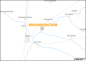 map of Maksimovshchina