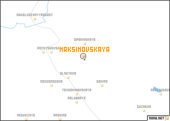 map of Maksimovskaya