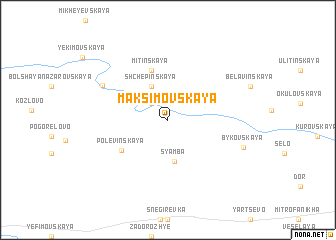 map of Maksimovskaya