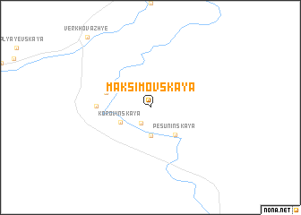 map of Maksimovskaya