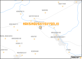 map of Maksimovskiye Vyselki