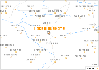 map of Maksimovskoye