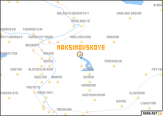 map of Maksimovskoye