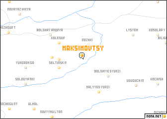 map of Maksimovtsy