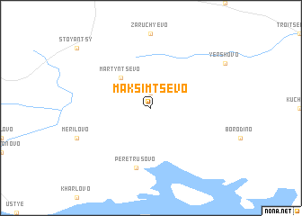 map of Maksimtsevo