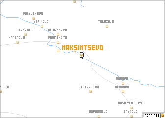 map of Maksimtsevo