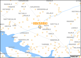 map of Mäksmäki