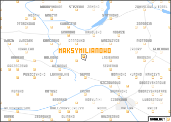 map of Maksymilianowo