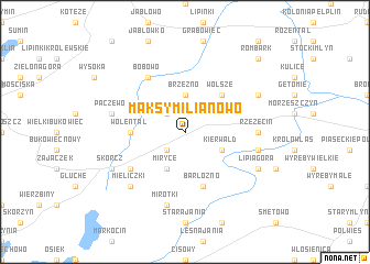 map of Maksymilianowo