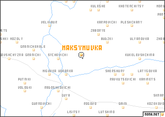 map of Maksymuvka