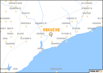 map of Makuche