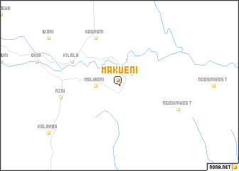 map of Makueni