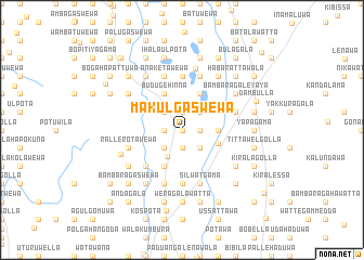 map of Makulgaswewa