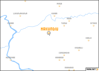 map of Makundiu